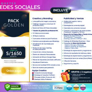 Paquete Gold - Redes Sociales